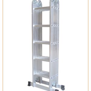 Scară multifuncțională 4 x 5 trepte + Platformă de lucru, Aluminiu, pliabilă